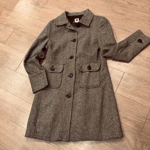 Hounds tooth pattern coat